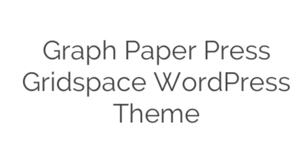 Graph Paper Press Gridspace WordPress Theme 1.5.2 GPL Theme
