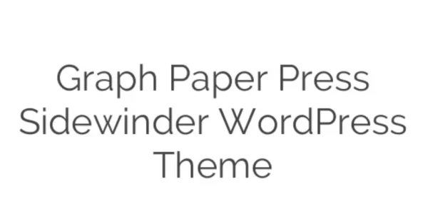Graph Paper Press Sidewinder WordPress Theme 3.5 GPL Theme