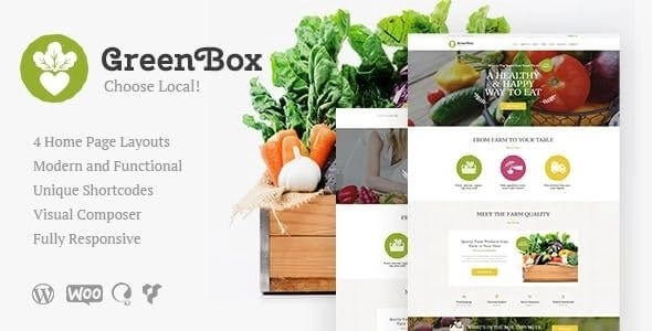 Green Box | Eco Farm Organic Products Store WordPress Theme 1.2 GPL Theme