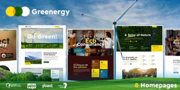 Greenergy Ecology Environment WordPress Theme 1.0.5 GPL Theme