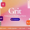 Grit Coaching Online Courses Multiskin WordPress Theme 1.0.1 GPL Theme