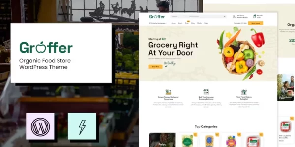 Groffer Organic Food Store Theme 1.0 GPL Theme