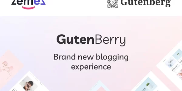 Gutenberry Gutenberg-based Clean Blog WordPress Theme 1.0.1 GPL Theme