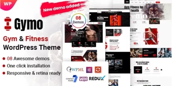 Gymo Gym Fitness 1.0.1 GPL Theme