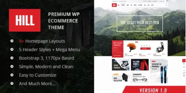 HILL Premium Responsive WooCommerce Theme 1.5 GPL Theme