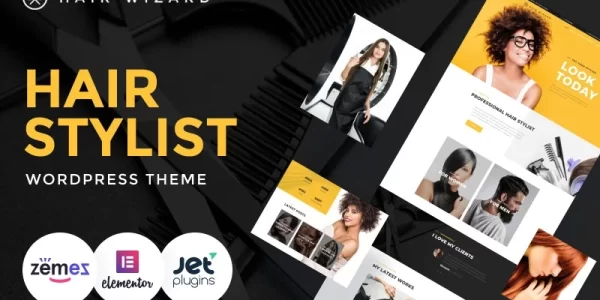 Hair Wizard Hair Stylist WordPress Theme 1.0.1 GPL Theme