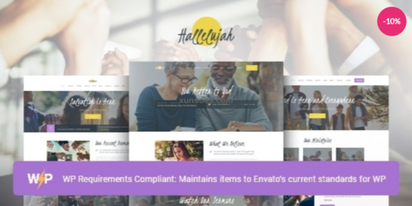 Hallelujah | Religion Church Theme 1.1.1 GPL Theme