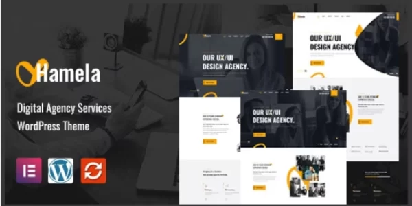 Hamela Digital Agency Services WordPress Theme 1.2.4 GPL Theme