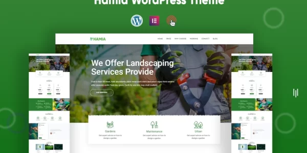 Hamia- Creative Green Tree WordPress Theme 1.0.0 GPL Theme