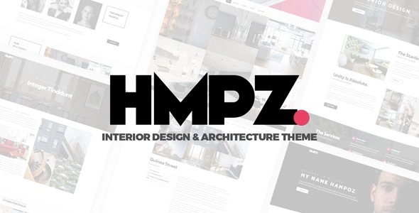 Hampoz Responsive Interior Design Architecture Theme 1.1.5 GPL Theme