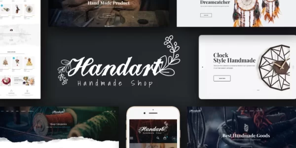 Handart Handmade Theme for WooCommerce WordPress 1.0.7 GPL Theme