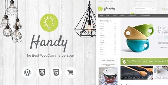 Handy Handmade Shop WordPress WooCommerce Theme 5.2.1 GPL Theme