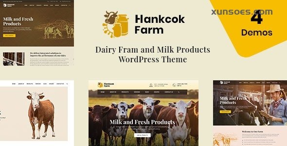 Hankcok Dairy Farm WordPress Theme 1.4 GPL Theme