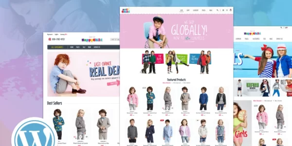 HappyChild | Multi Store Responsive WordPress Them 1.0.8 GPL Theme