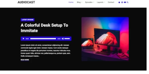 HappyThemes AudioCast 1.0.0 GPL Theme