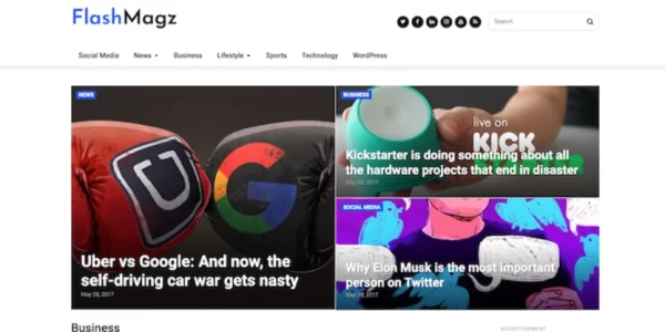 HappyThemes FlashMagz 1.0.0 GPL Theme