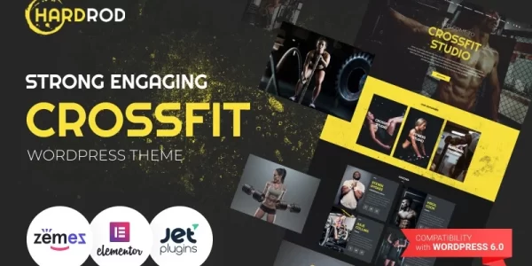 Hardrod Dynamite Fitness Bodybuilding WordPress Theme 1.0.1 GPL Theme