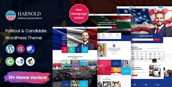 Harnold Political WordPress Theme 1.0.6 GPL Theme