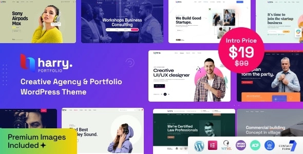 Harry Creative Agency Portfolio WordPress Theme + RTL 1.1.4 GPL Theme