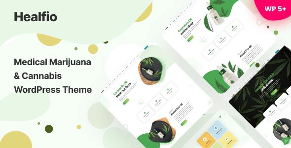 Healfio Medical Marijuana Coffeeshop WordPress Theme 1.35 GPL Theme