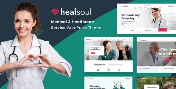 Healsoul Medical Care, Home Healthcare Service WP Theme 1.8.0 GPL Theme