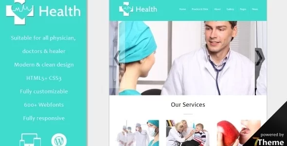 Health – Medical WordPress Theme 1.08 GPL Theme