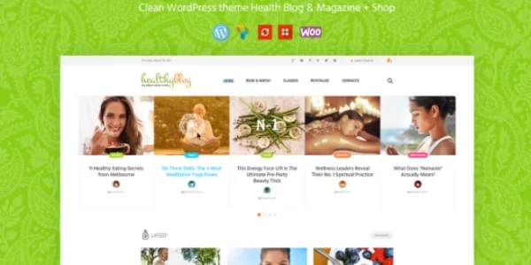 Healthy Living WordPress Theme 1.2.4 GPL Theme