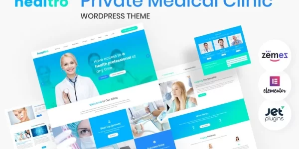 Healtro Private Medical Clinic WordPress Theme 1.0.0 GPL Theme