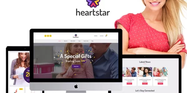 HeartStar Gift Shop Event Planning WordPress Theme 1.0.7.1 GPL Theme