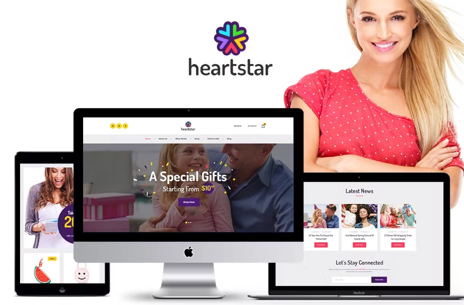 HeartStar Gift Shop Event Planning WordPress Theme 1.0.7.1 GPL Theme