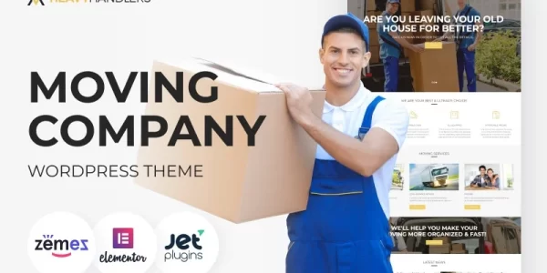 Heavy Handlers Transportation Moving Company WordPress Theme 1.0.0 GPL Theme