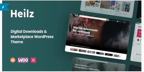 Heilz Digital Downloads Marketplace WordPress Theme 2.0.1 GPL Theme