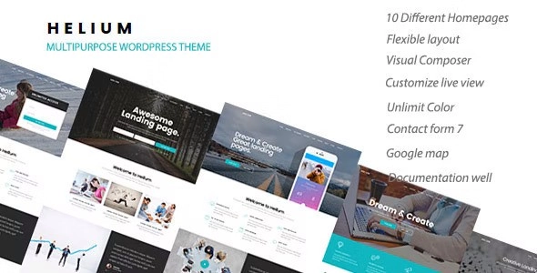 Helium 10 in 1 Marketing WordPress Theme 1.2.3 GPL Theme