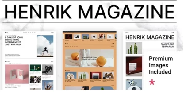 Henrik Creative Magazine Theme 1.1 GPL Theme