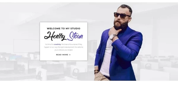 Henry Stoun Personal Website WordPress Theme 1.0.1 GPL Theme