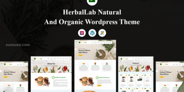 HerbalLab Natural and Organic WordPress Theme 1.0.0 GPL Theme