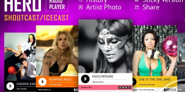 Hero SHOUTcast and IceCast Radio Player 4.4.2 GPL Plugins