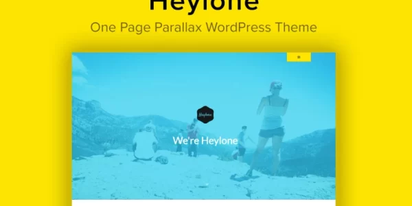 Heylone One Page Parallax WordPress Theme 2.1 GPL Theme