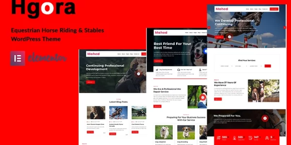 Hgoro Equestrian and Horse Riding Club WordPress Theme 1.0.0 GPL Theme