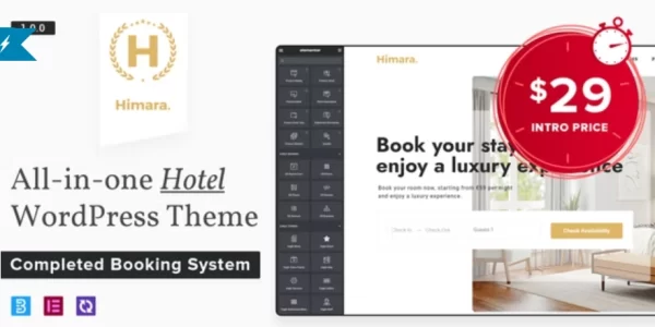 Himara Hotel Booking Theme 1.0.1 GPL Theme