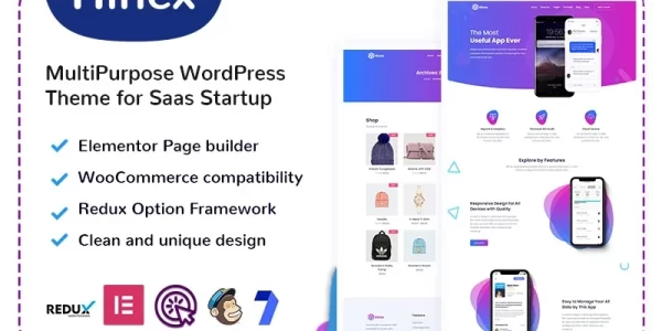 Hinex MultiPurpose WordPress Theme for Saas Startup 2.0 GPL Theme