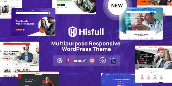 Hisfull Multipurpose Responsive WordPress Theme 1.0.0 GPL Theme