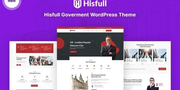 Hisfull Municipal and Government Responsive WordPress Theme 1.0.1 GPL Theme