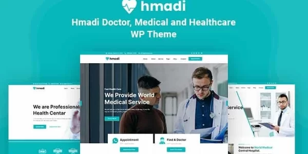 Hmadi Doctor, Medical And Healthcare WordPress Theme 1.0.1 GPL Theme