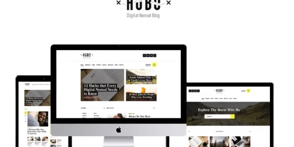 Hobo Stylish Personal Travel Lyfestyle Blog WordPress Theme 1.0.5 GPL Theme