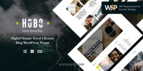 Hobo | Travel Lifestyle Blog WordPress Theme 1.0.9 GPL Theme