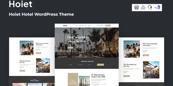 Hoiet Hotel WordPress Theme 1.0.0 GPL Theme