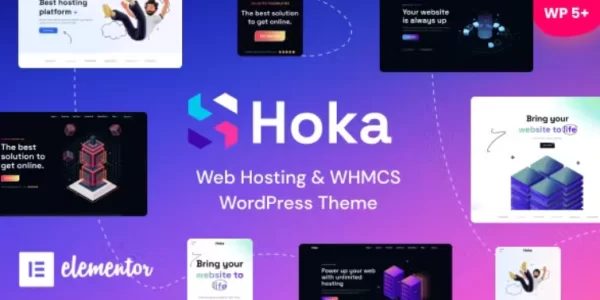 Hoka Web SaaS IT Solutions Elementor WordPress Theme 1.0.3 GPL Theme