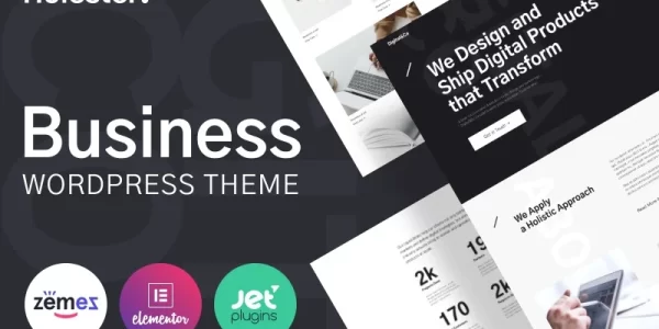 Holester Business Services Website Template WordPress Theme 1.0.1 GPL Theme