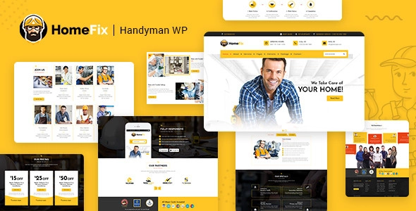HomeFix Plumber, Handyman Maintenance Theme 2.4 GPL Theme